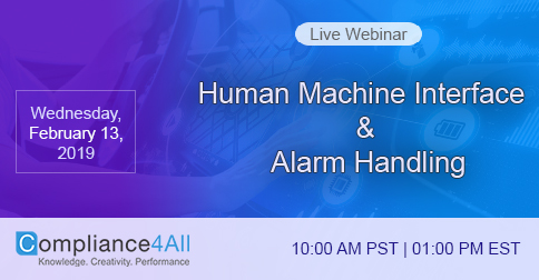 Human Machine Interface and Alarm Handling 2019